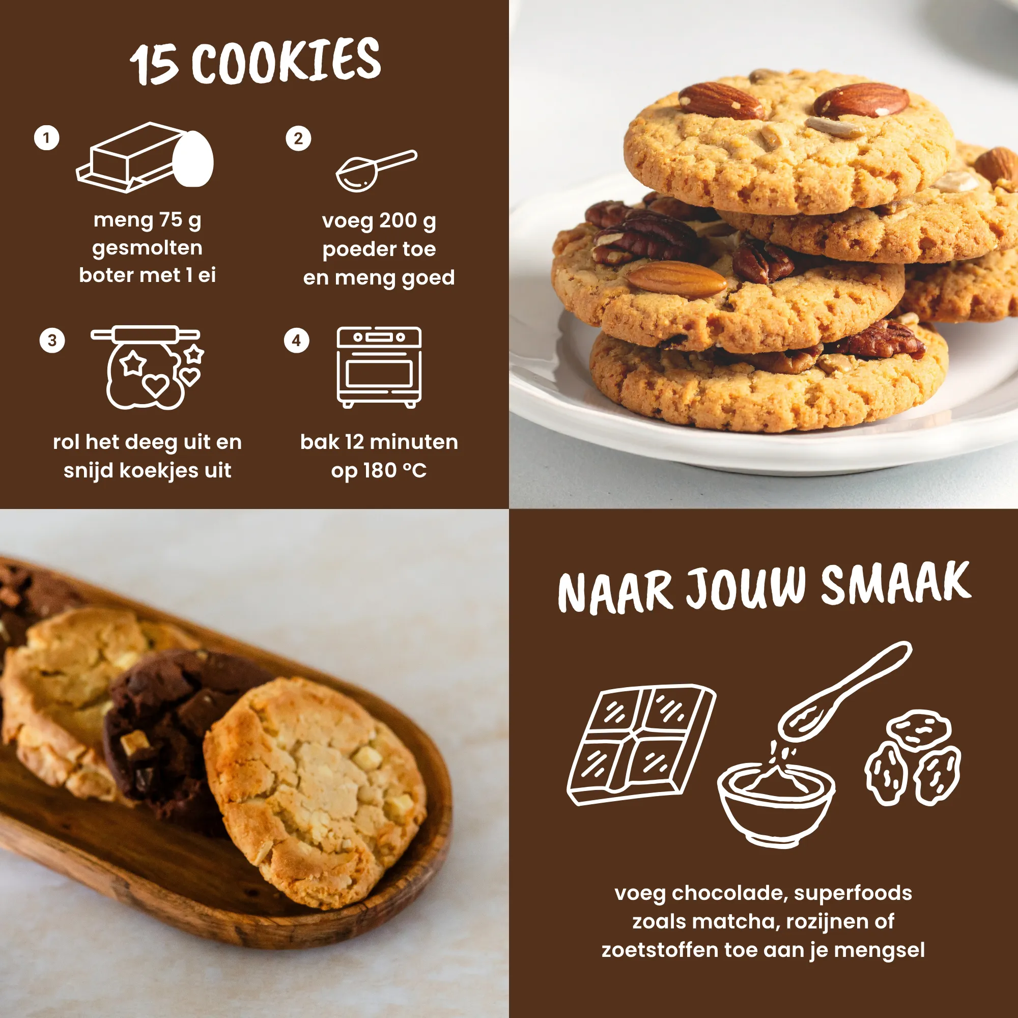 Purasana Protein Cookie Mix Bio (400 gr) - image 6