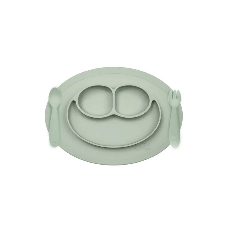 Ezpz Mini Feeding Set Sage (1 stuk)