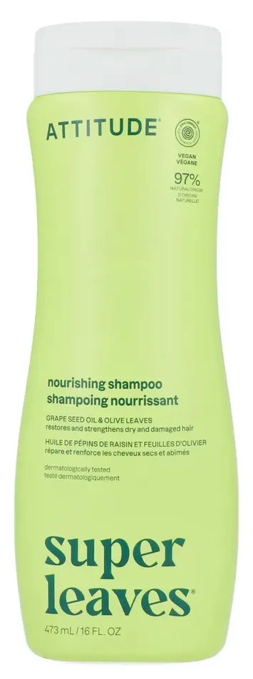 Attitude Super Leaves Shampoo Nourishing Grape Seed Oil & Olive Leaves (473 ml)