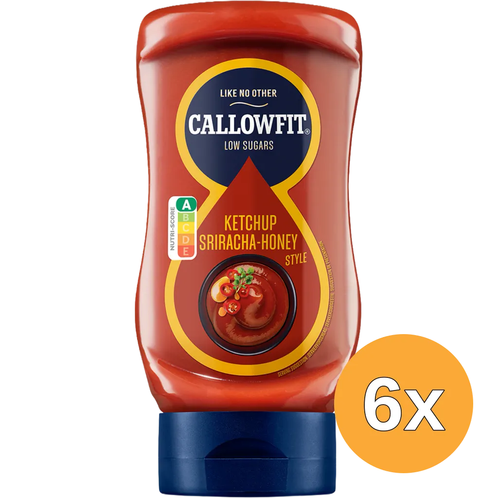 6x Callowfit Ketchup sriracha honey Style (300 ml)