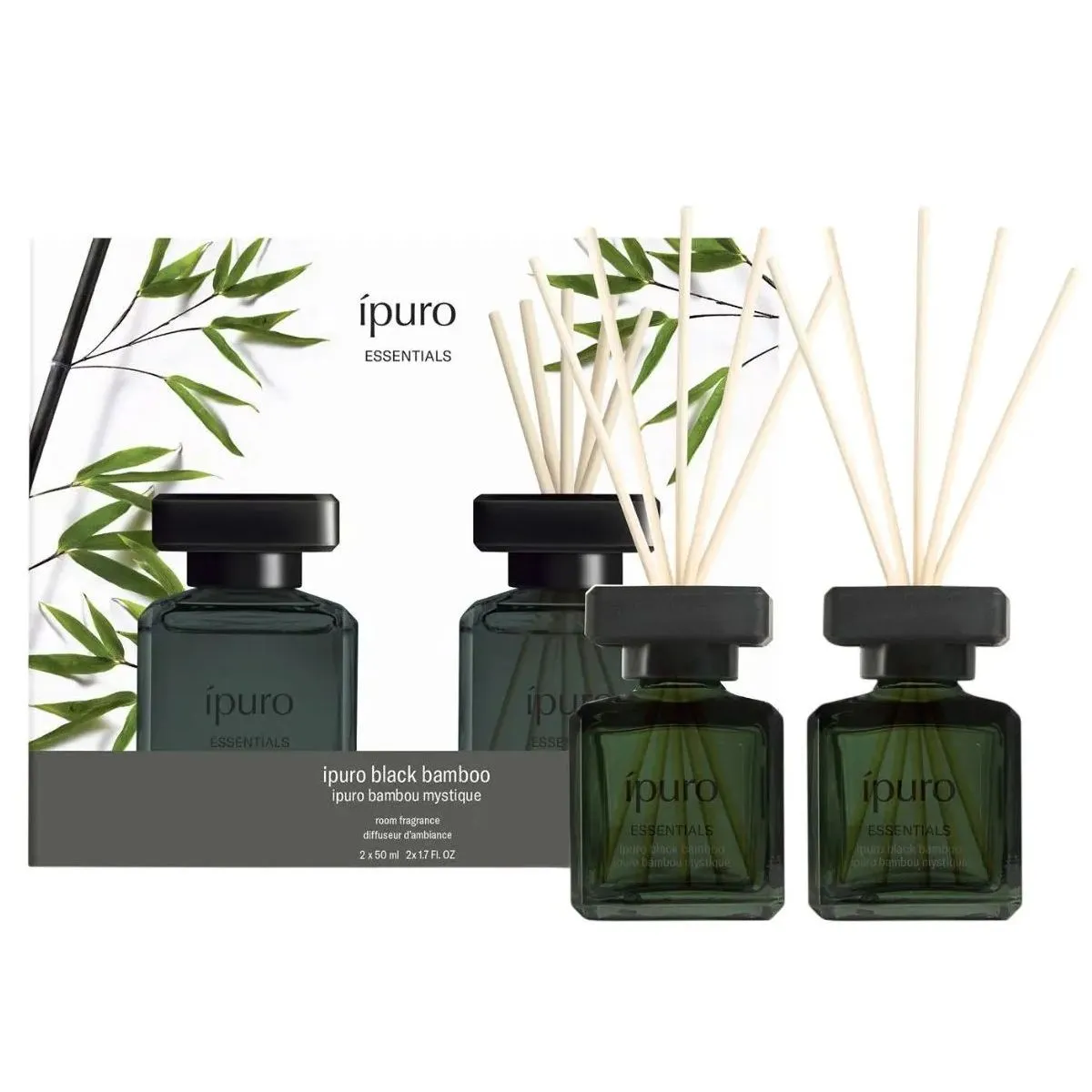 Ipuro Black Bamboo Geurdiffuser (2 x 50 ml)
