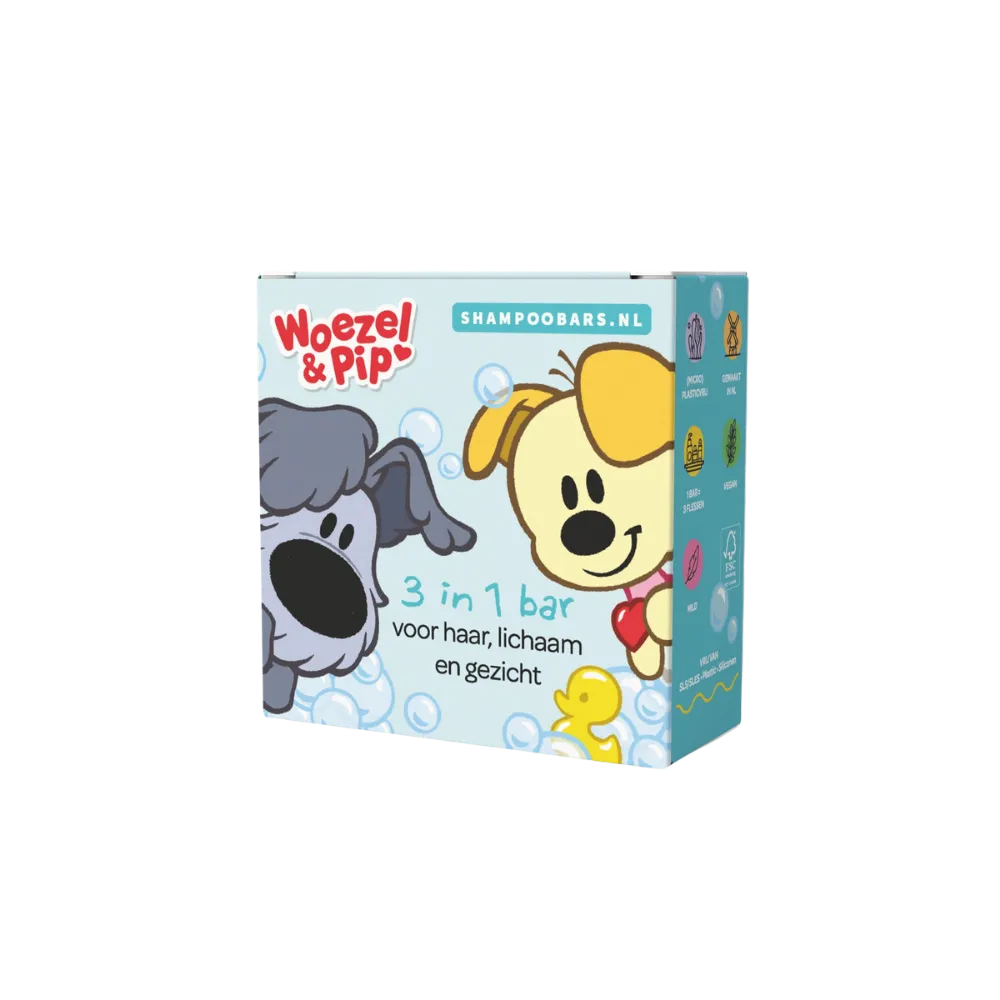 Shampoo Bars Shampoobars 3 in 1 Bar Woezel & Pip (60 gr)