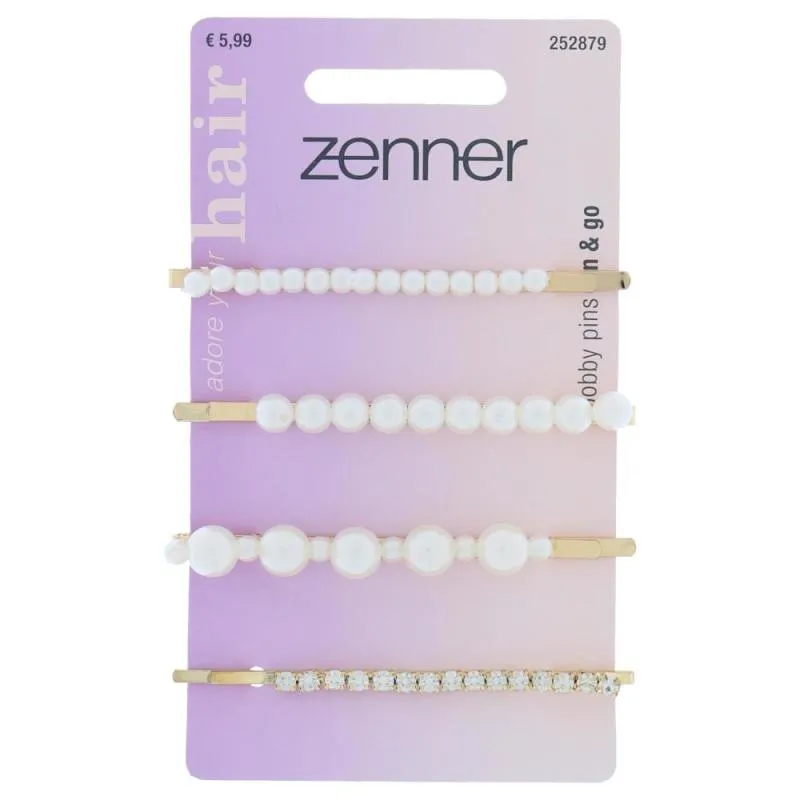 Zenner Haarschuifjes Parels (4 stuks)