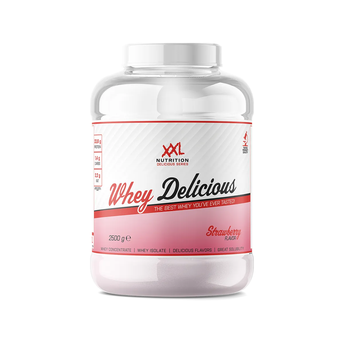 XXL Nutrition Whey Delicious - Aardbei (2500 gr)