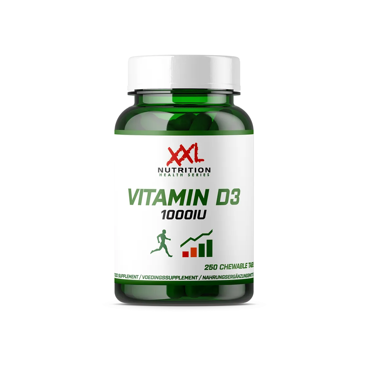 XXL Nutrition Vitamine D3 - 1000 iu (250 kauwtabletten)