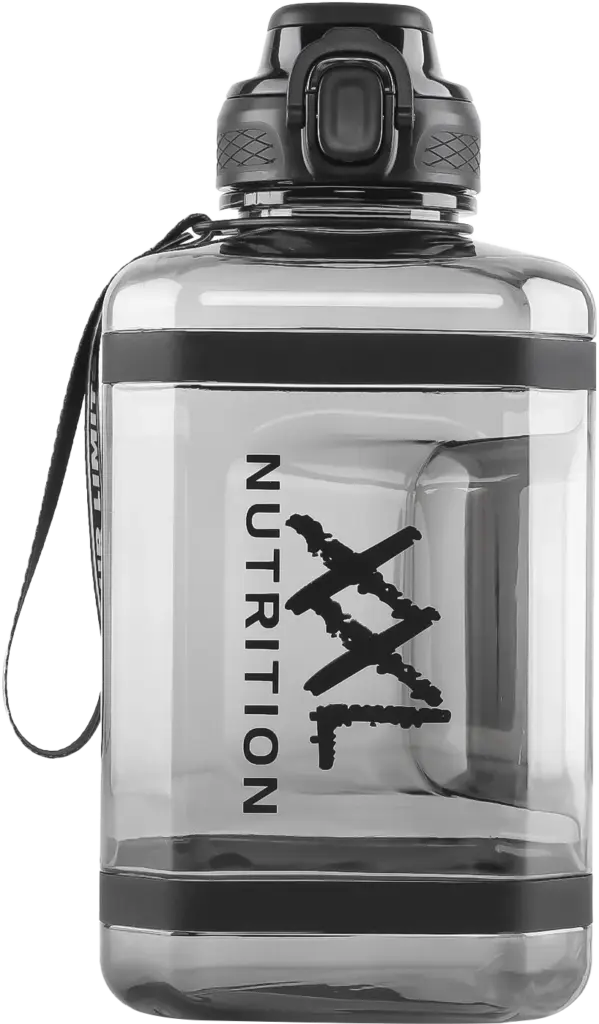 XXL Nutrition Square Water Jug - Smoke Black 2,4 liter (1 stuk)