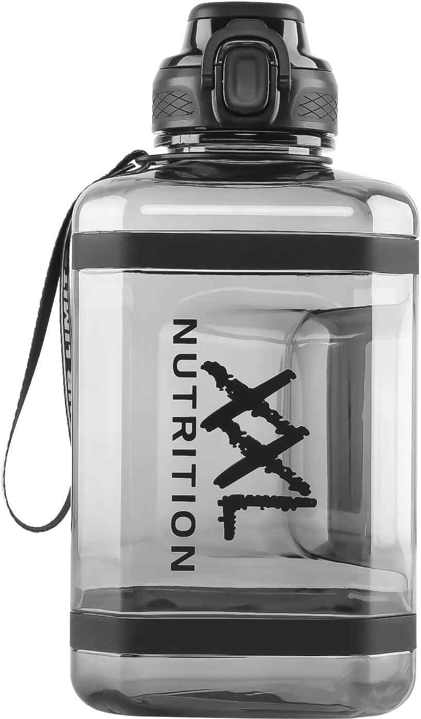XXL Nutrition Square Water Jug - Smoke Black 2,4 liter (1 stuk)