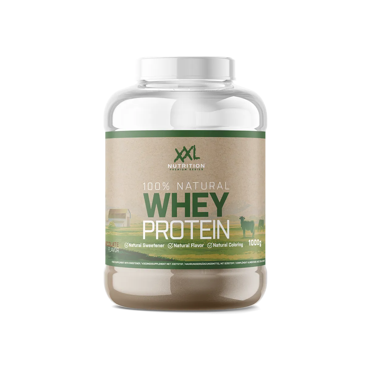 XXL Nutrition 100% Natural Whey Protein - Chocolade (1000 gr)