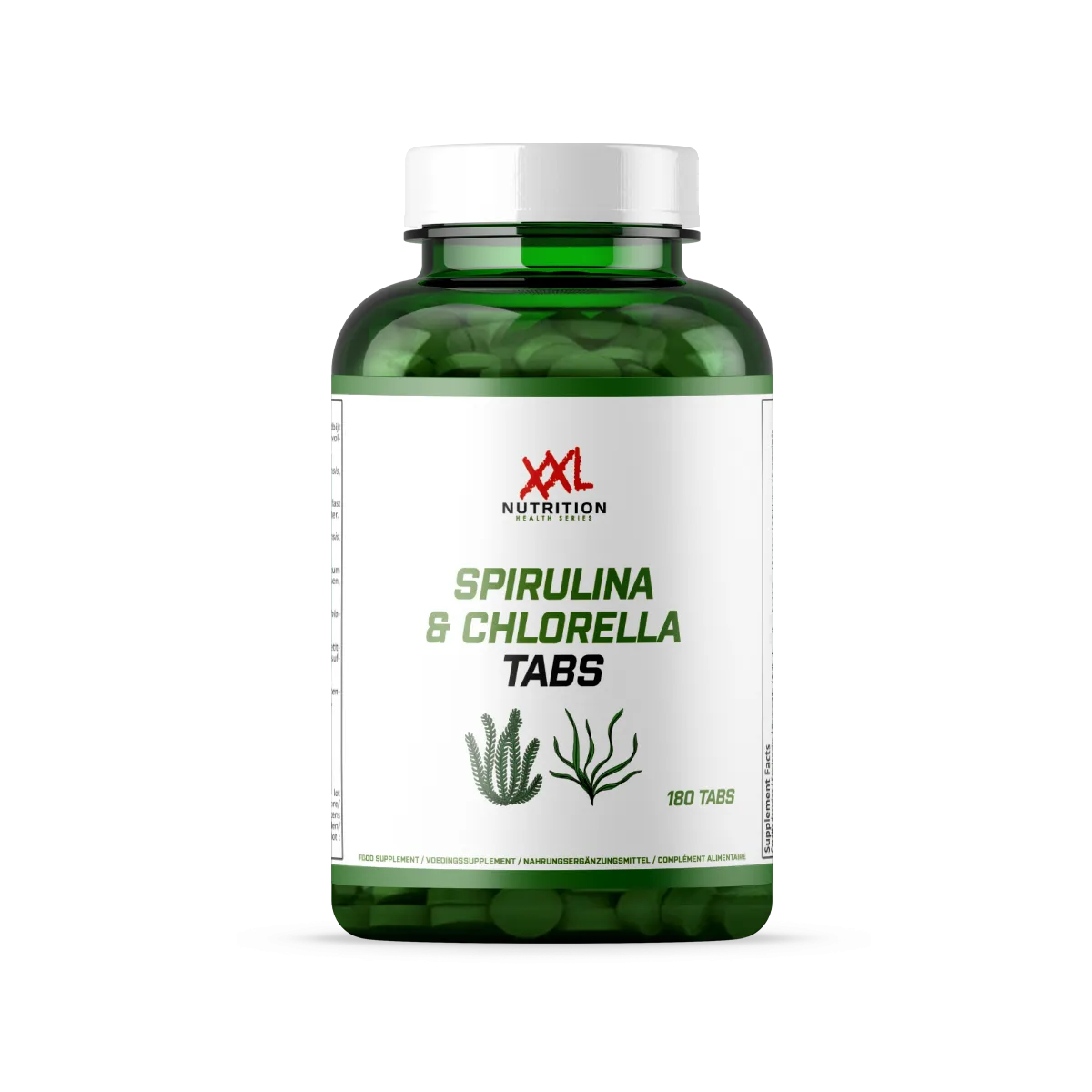 XXL Nutrition Spirulina & Chlorella - 500 mg (180 tabletten)