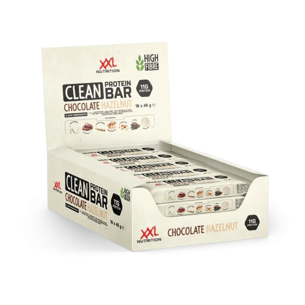 XXL Nutrition Clean Protein Bar - Chocolade Hazelnoot (16 x 55 gr)
