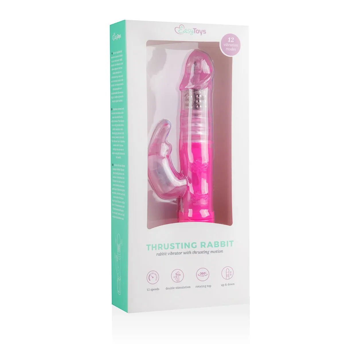 Easytoys Vibe Collection EasyToys Stotende Rabbit Vibrator - Roze (1 stuk)