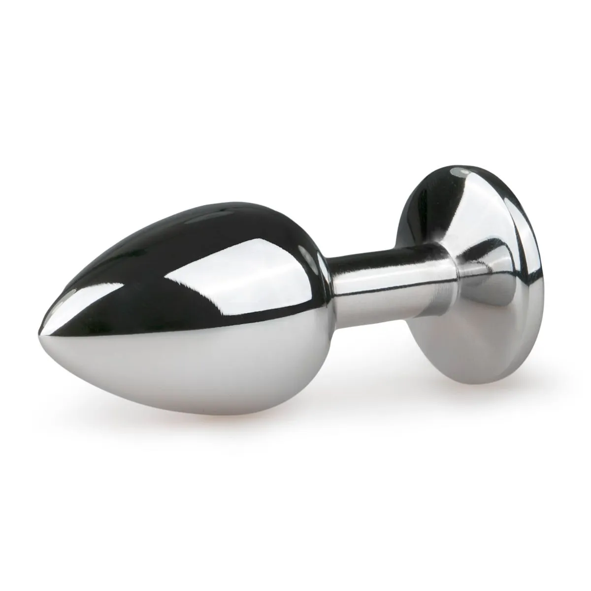 Easytoys Anal Collection Metalen buttplug met transparante diamant (1 stuk)