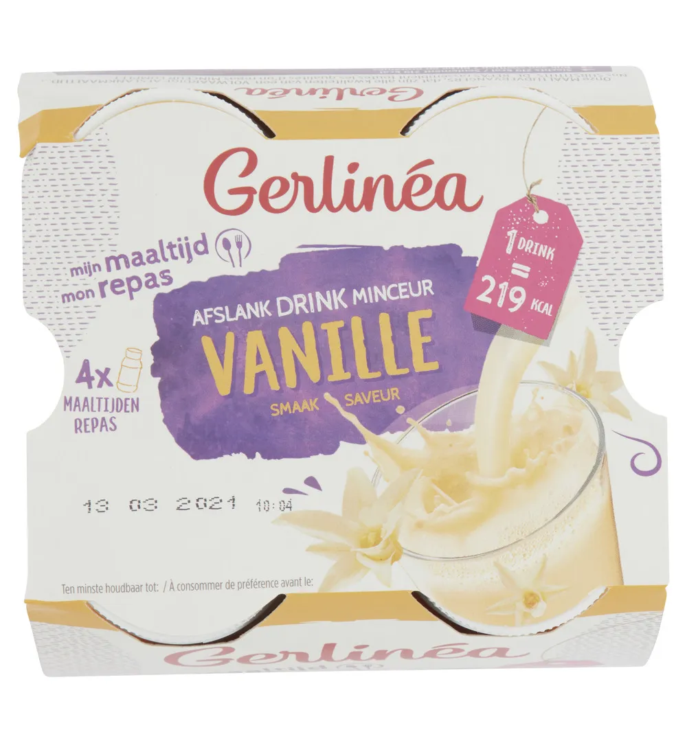 Gerlinéa Afslank Drinkmaaltijd Vanille smaak 4-pack (4 x 236 ml) - image 3