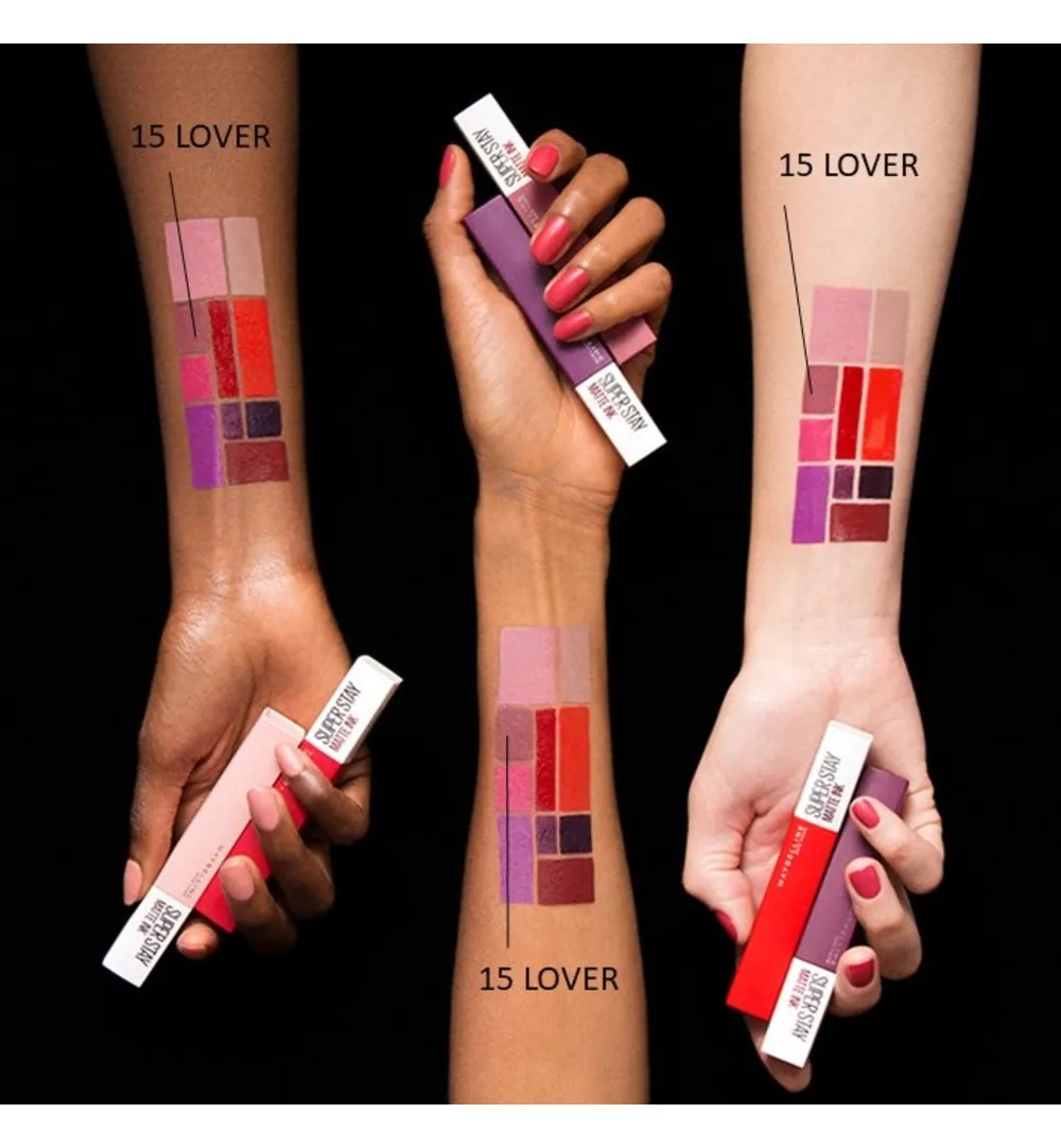 Maybelline Lipstick Superstay Matte Ink 15 Lover (1 stuk) - image 3