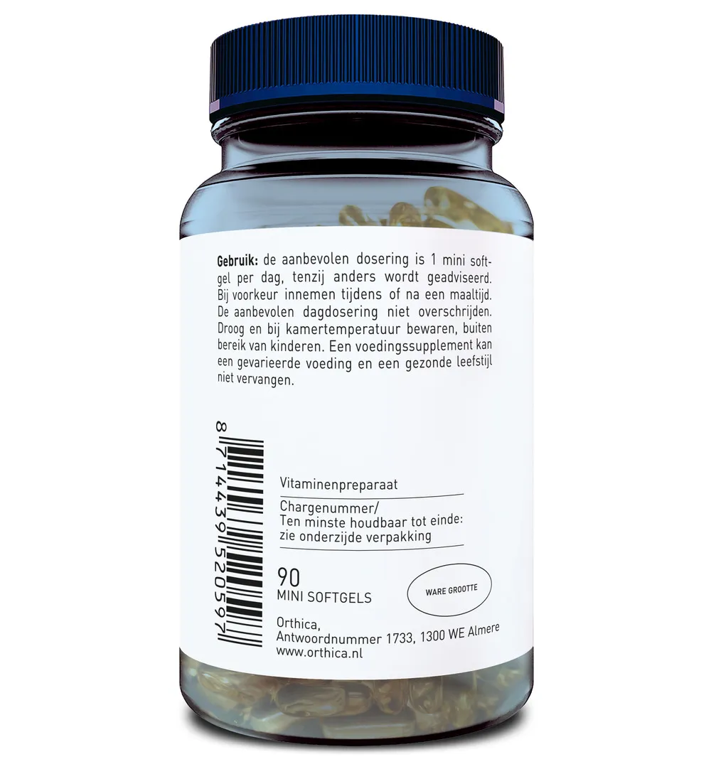 Orthica Vitamine E-200 (90 softgels) - image 2