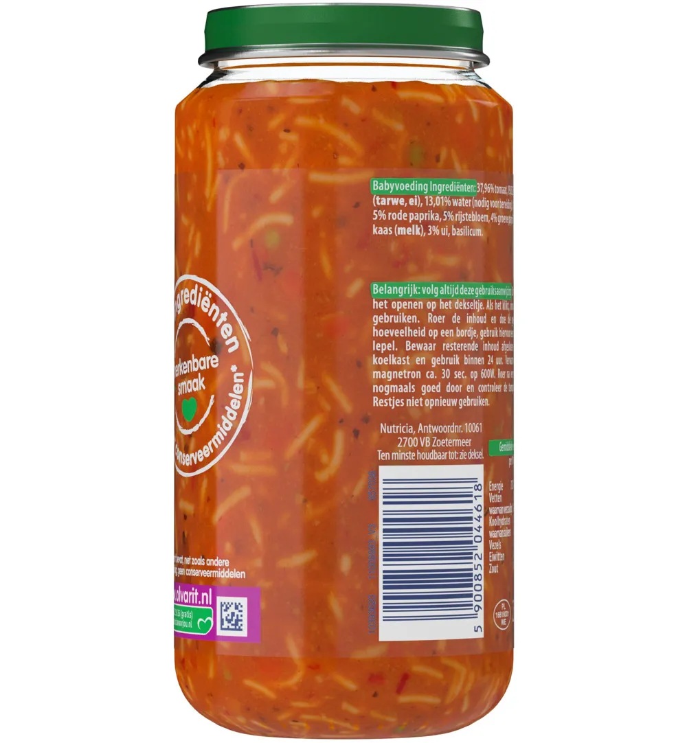 Olvarit Spaghetti tomaat ham 18M03 (250 gr) - image 2