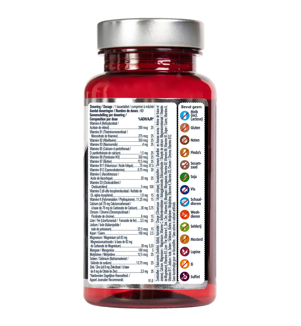 Lucovitaal Multi+ Compleet Kids (60 kauwtabletten)