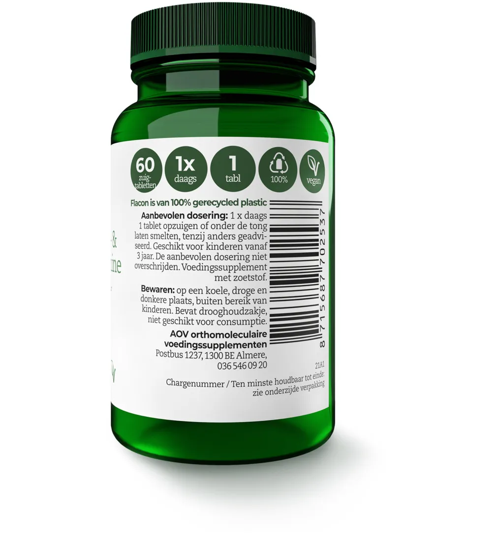 AOV 253 B12 Adenosyl & methylcobalamine (60 zuigtabletten) - image 2
