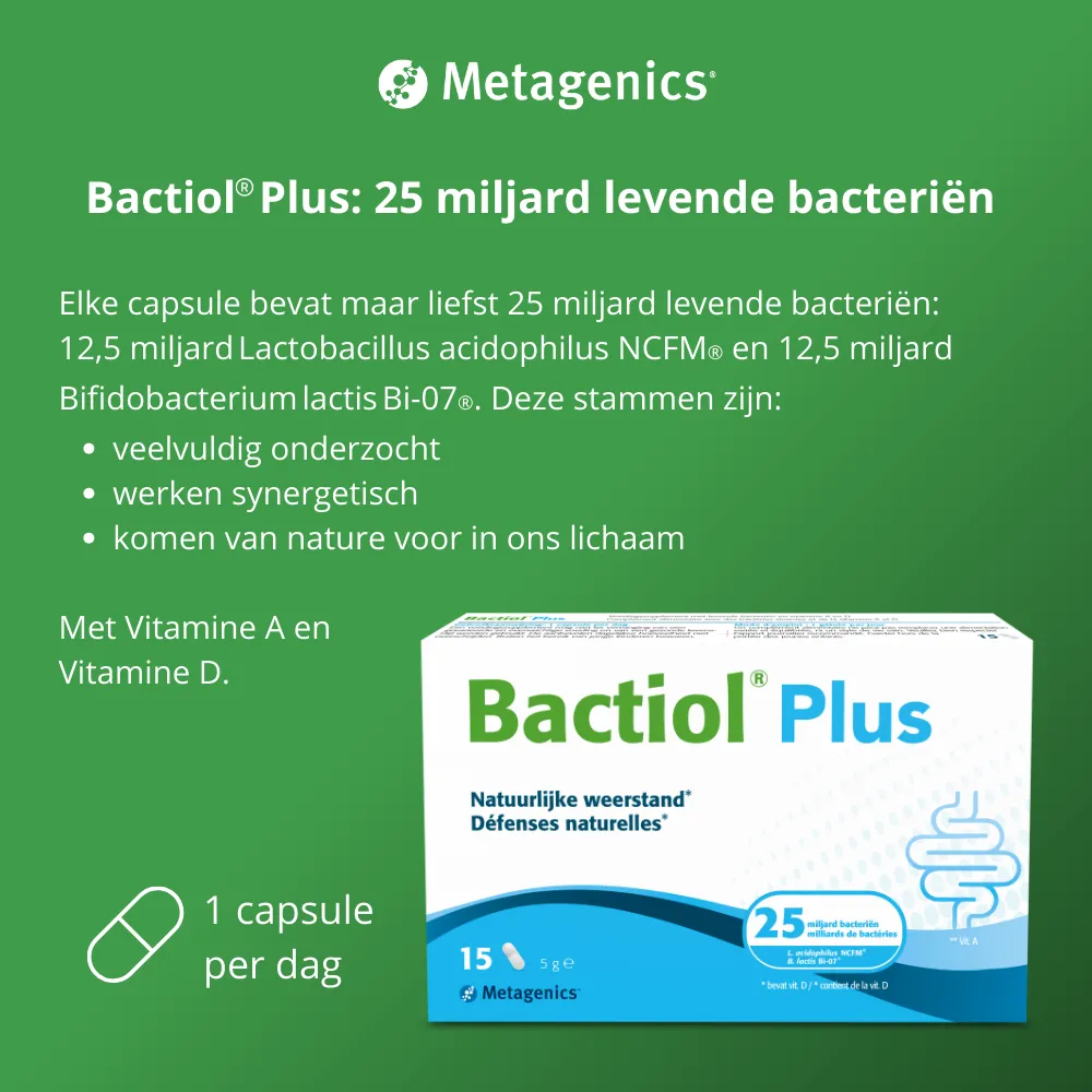 Metagenics Bactiol Plus NF (15 capsules) - image 5