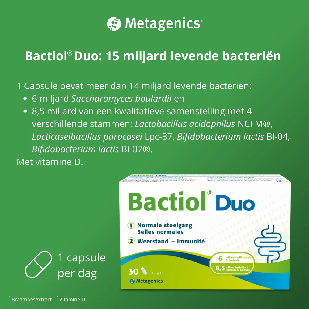 Metagenics Bactiol Duo NF (30 capsules) - image 3