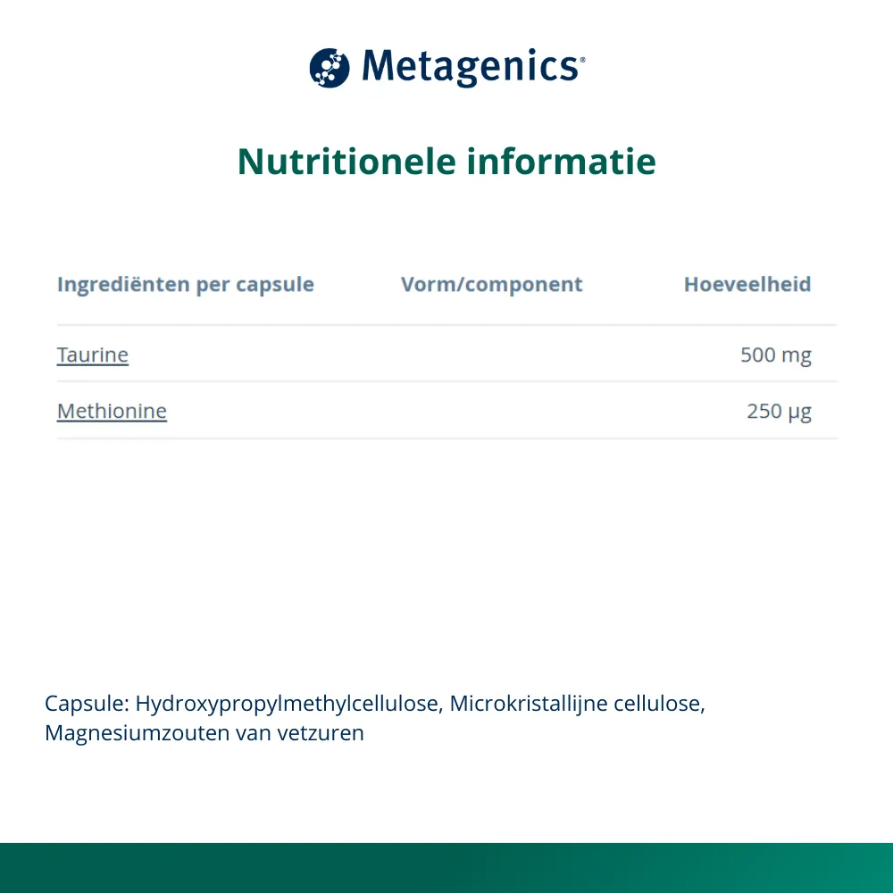 Metagenics Taurine (90 capsules) - image 4
