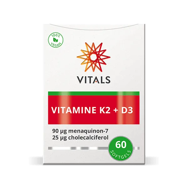 Vitals Vitamine K2 + D3 (60 softgels)