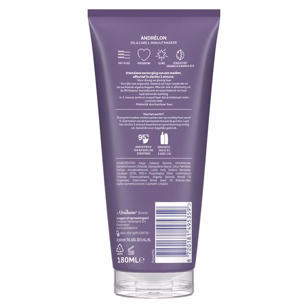Andrelon Wow 1 Minuut Masker Oil & Care (180 ml)
