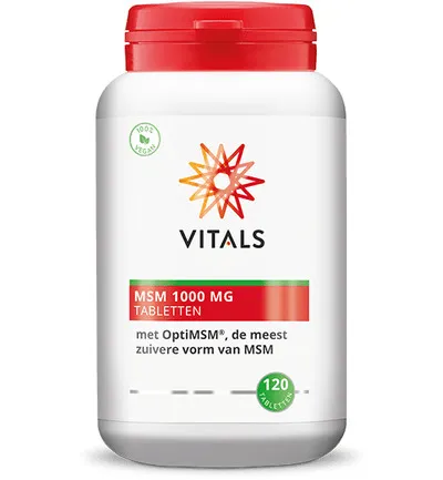 Vitals MSM zwavel 1000 mg (120 tabletten)
