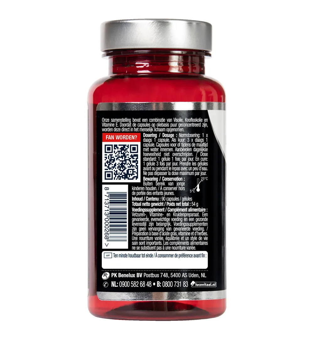 Lucovitaal Visolie & Knoflook (90 capsules) - image 3