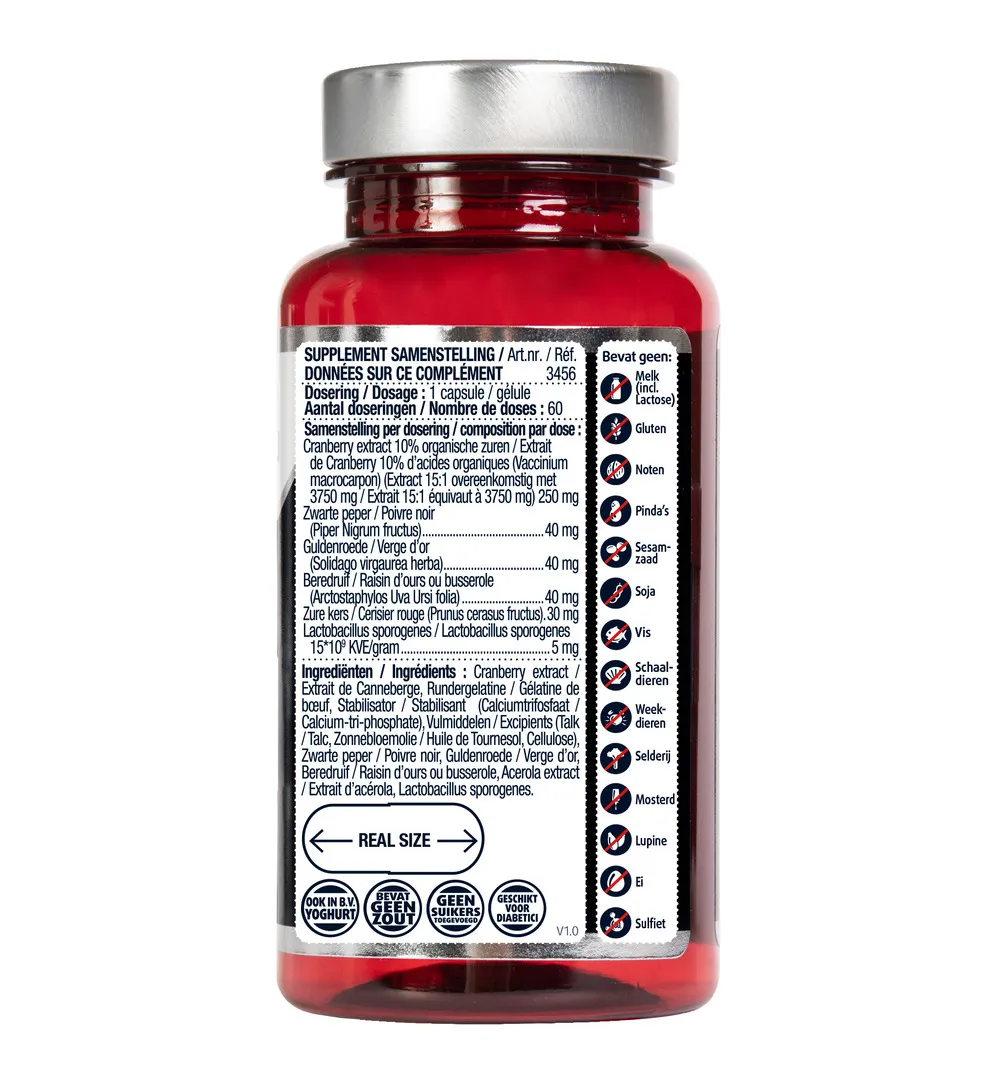 Lucovitaal Cranberry X-tra Lactobacillus (60 capsules)
