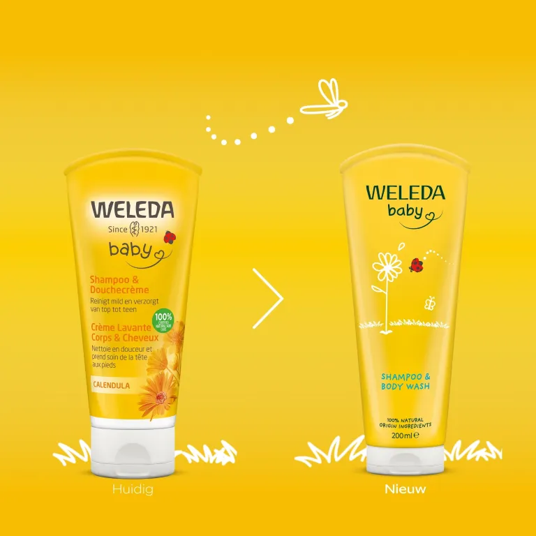 WELEDA Calendula baby shampoo & douchecreme (200 ml)