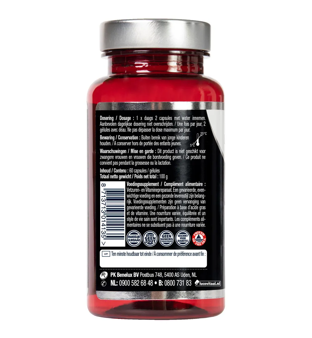 Lucovitaal Super Visolie Omega 3 (60 capsules) - image 3
