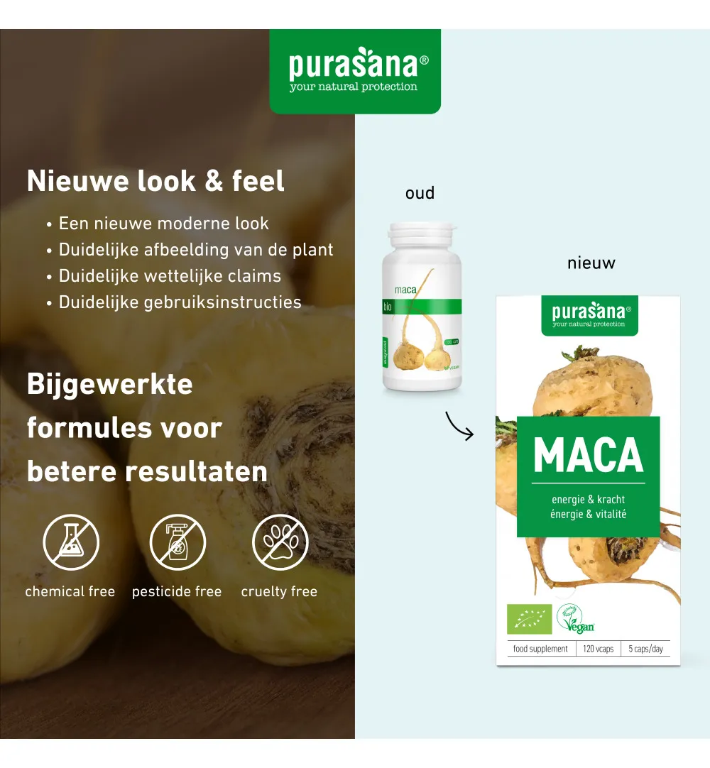 Purasana Maca Vegan Bio (120 vega capsules) - image 7