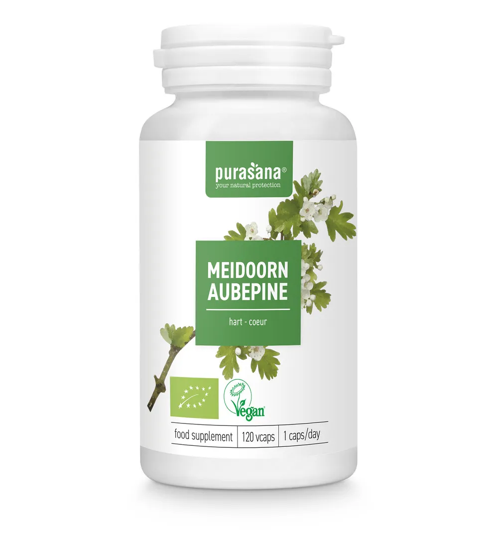 Purasana Meidoorn/Aubepine Vegan Bio (120 vega capsules) - image 5