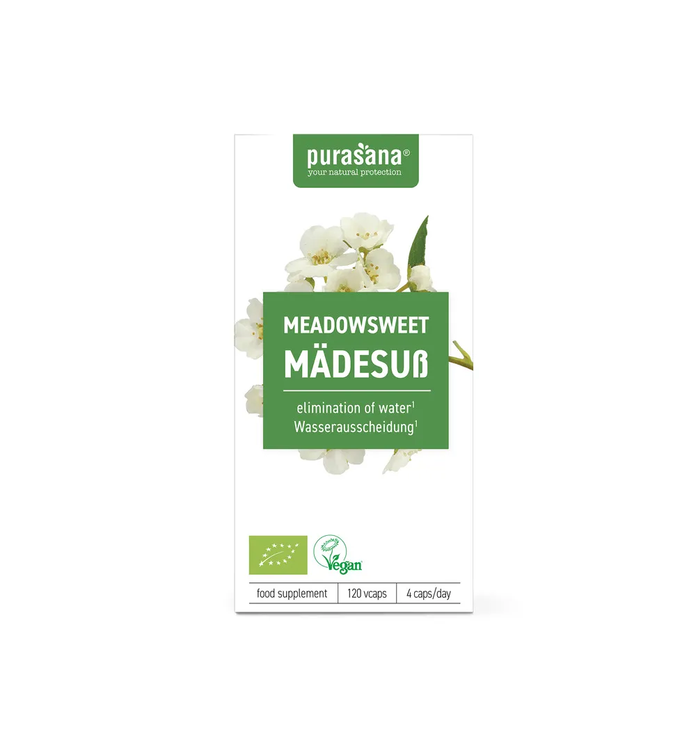 Purasana Moerasspirea/Reine Des Pres Vegan Bio (120 vega capsules)