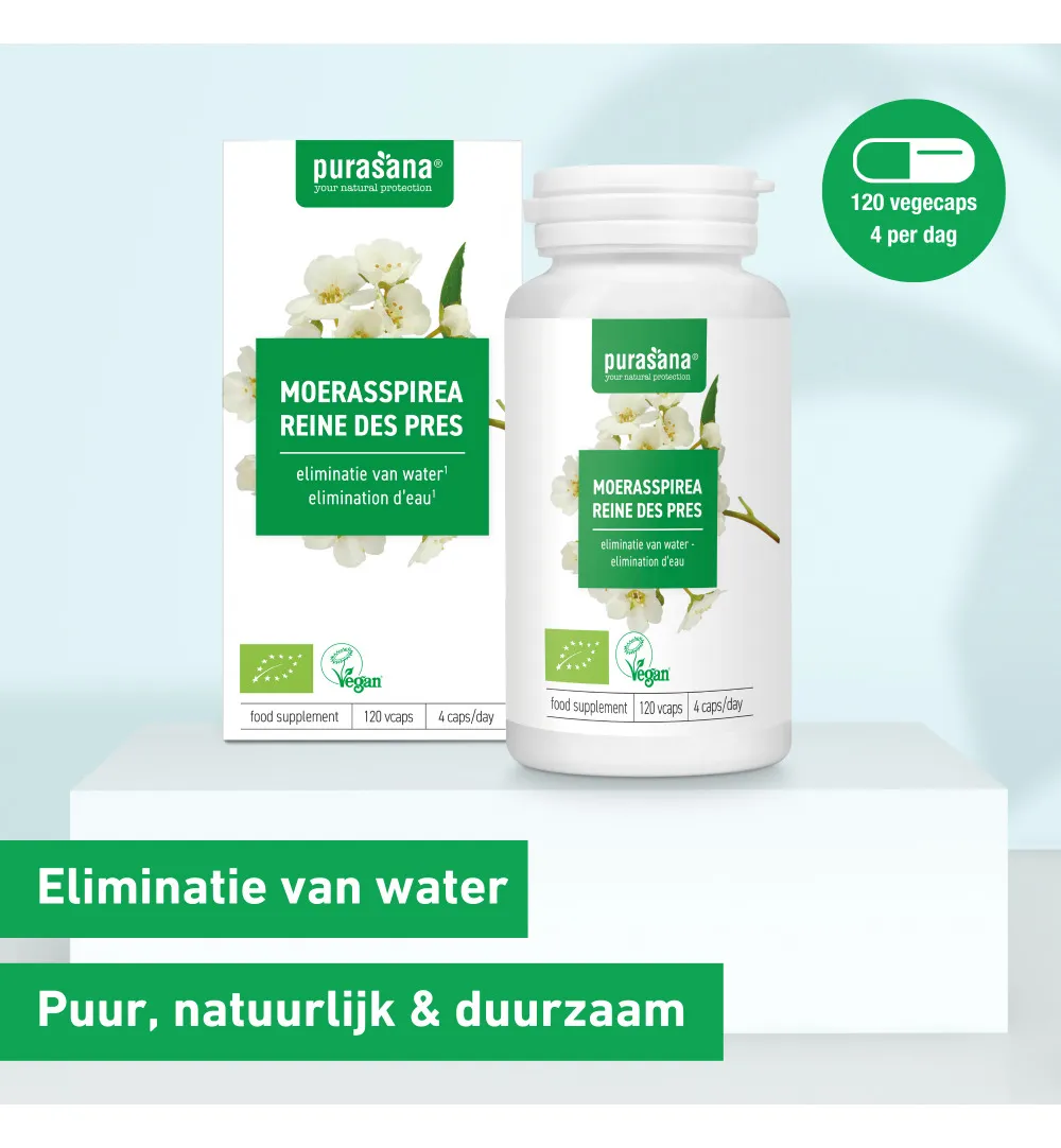 Purasana Moerasspirea/Reine Des Pres Vegan Bio (120 vega capsules) - image 6