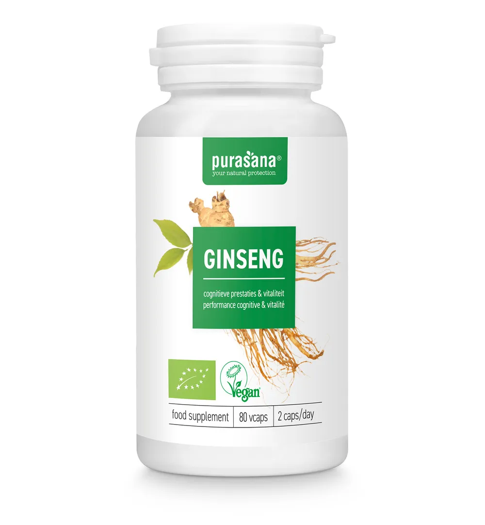 Purasana Ginseng Vegan Bio (80 vega capsules) - image 5