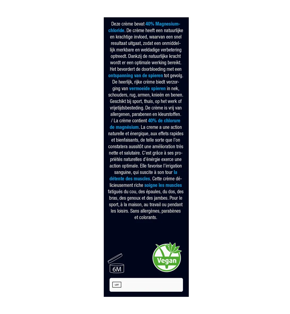 Lucovitaal Magnesium 40% Forte Crème (75 ml) - image 4