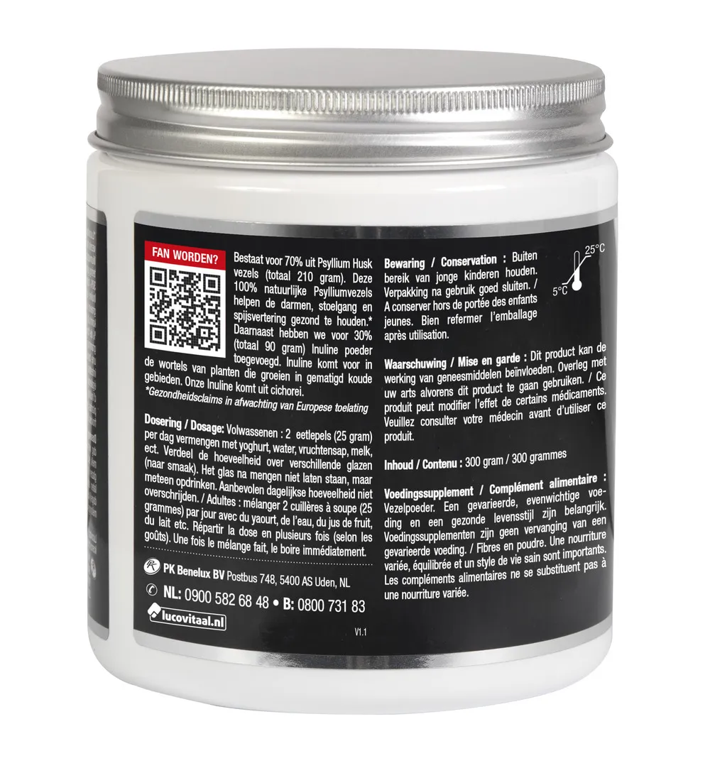 Lucovitaal Colon Phyta Vezelpoeder (300 gr) - image 2