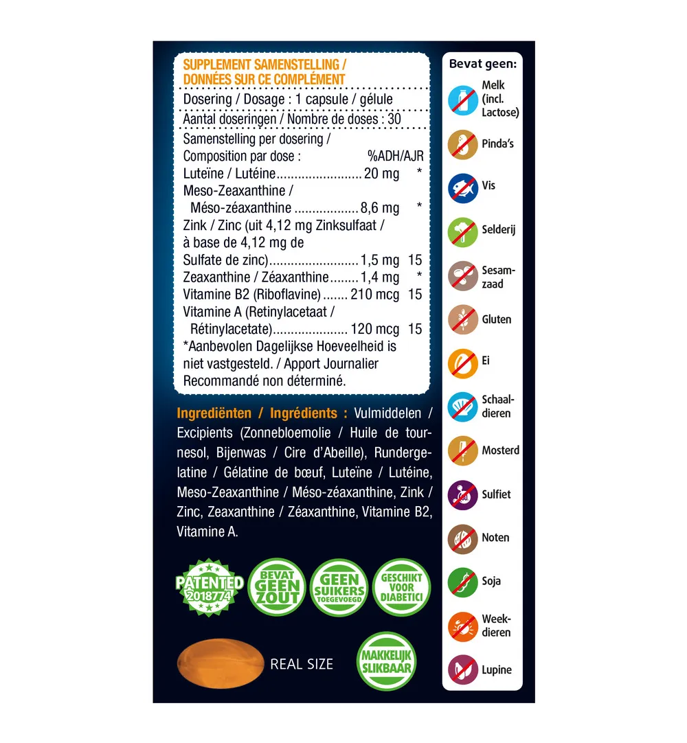 Lucovitaal Ogen Scherp Zien & Vochtbalans (30 capsules) - image 2