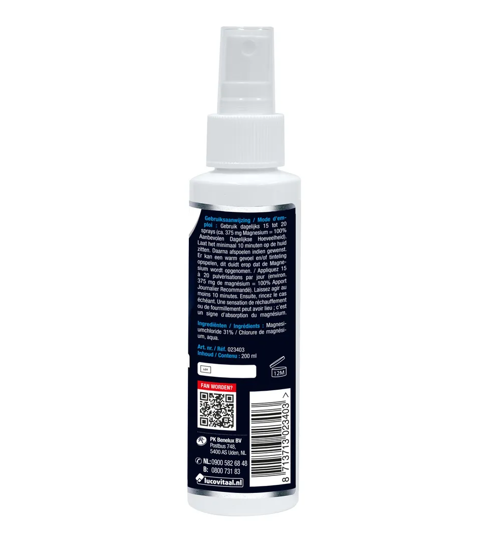 Lucovitaal Zechstein Magnesium Olie Spray (200 ml)