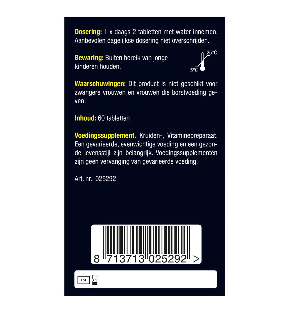 Lucovitaal D-Mannose Cranberry (60 tabletten) - image 6