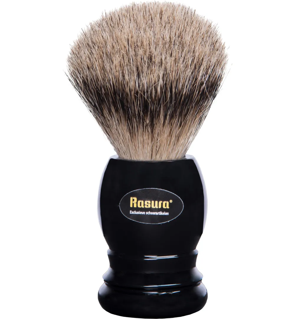 Rasura Scheerkwast silverspits zwart (1 stuk) - image 2