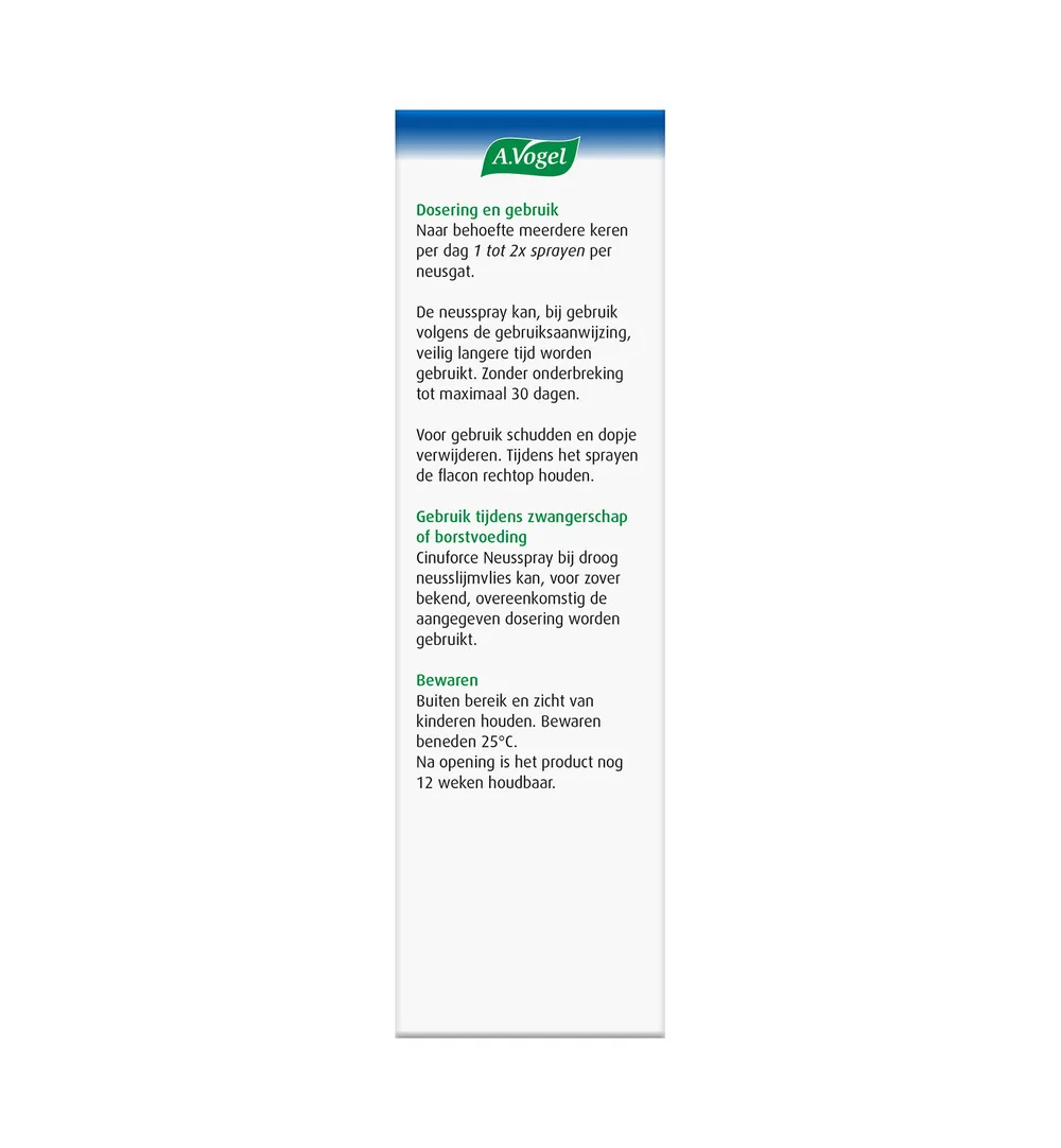 A.Vogel Cinuforce neusspray droge neusslijmvlies (15 ml) - image 2