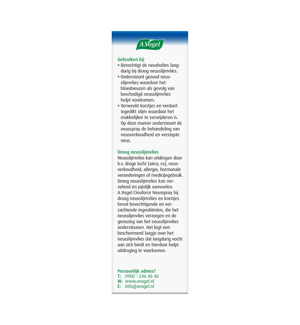 A.Vogel Cinuforce neusspray droge neusslijmvlies (15 ml) - image 3