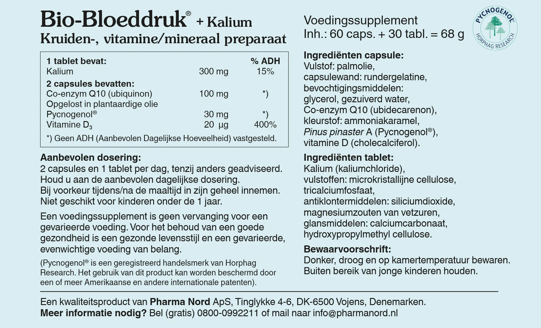 Pharma Nord Bio Bloeddruk & Kalium (Tabletten en Capsules) (90 stuks)