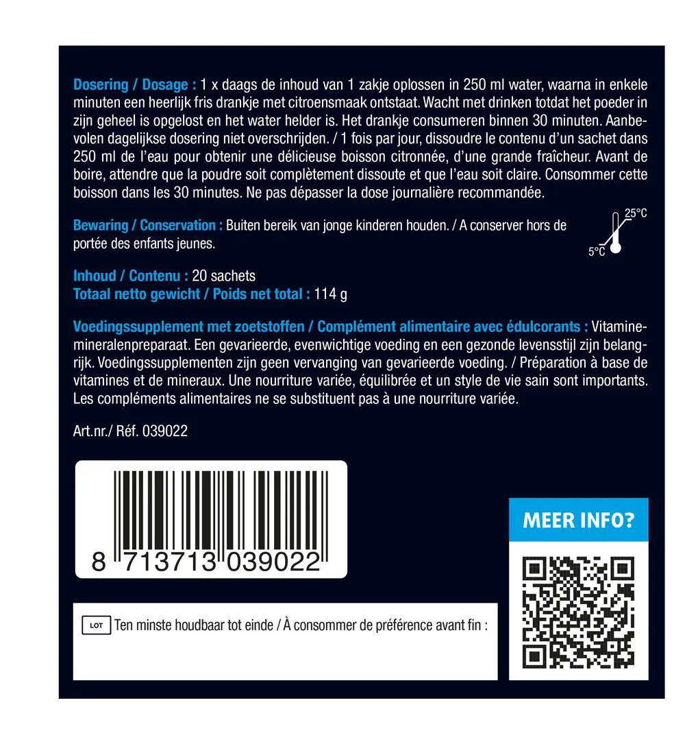 Lucovitaal Magnesium Citraat Poeder (20 sachets) - image 4
