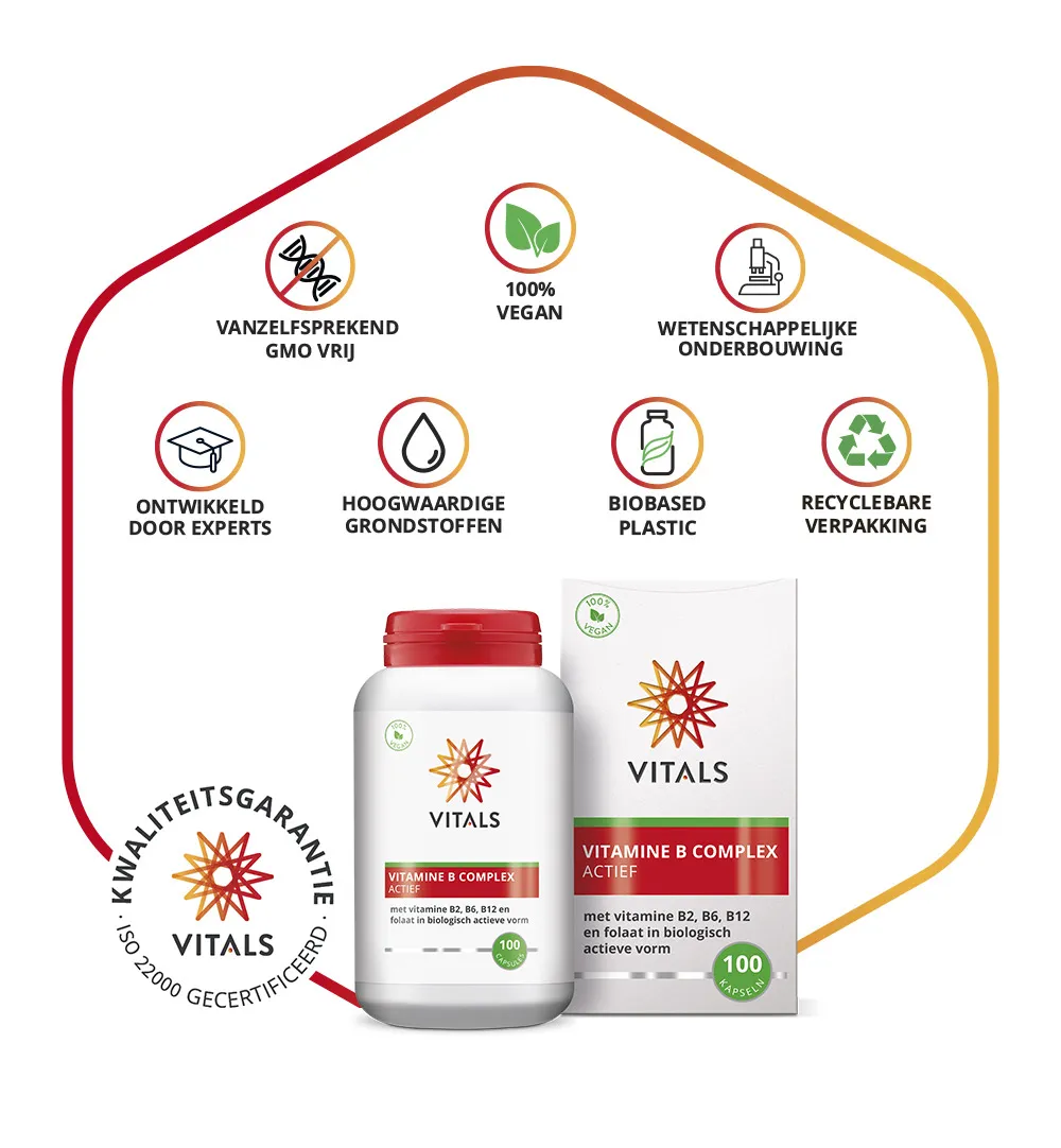 Vitals Vitamine B Complex Actief (100 capsules) - image 4