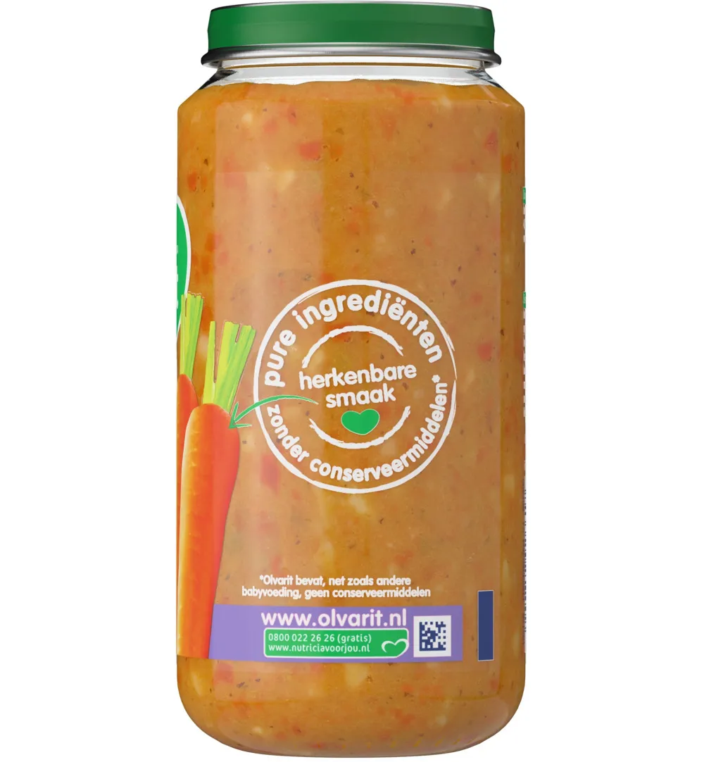 Olvarit Wortel kalfsvlees aardappels 15M07 (250 gr)