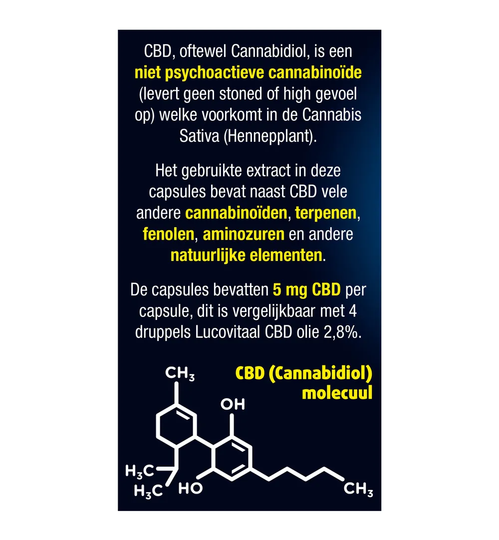 Lucovitaal CBD 5mg (30 capsules) - image 5
